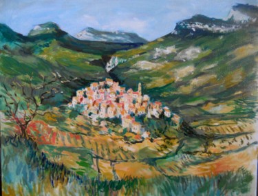 Painting titled "Capafons (Espagne)" by Claude Hardenne, Original Artwork