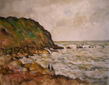 Painting titled "Cap gris-nez" by Claude Hardenne, Original Artwork