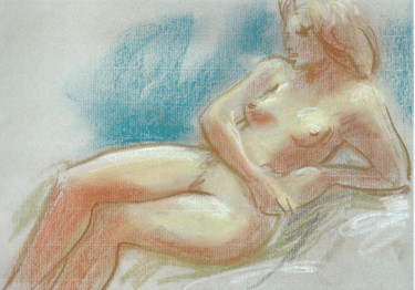 Drawing titled "Repos" by Claude Hardenne, Original Artwork