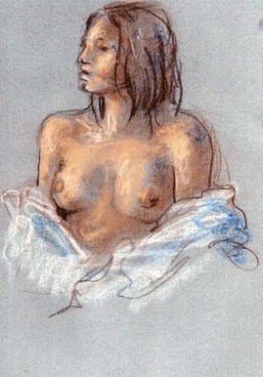 Drawing titled "Fière !" by Claude Hardenne, Original Artwork