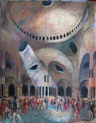 Peinture intitulée "Le bal au palais de…" par Claude Hardenne, Œuvre d'art originale