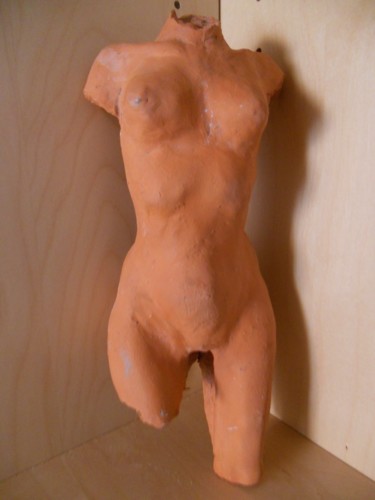 Sculpture intitulée "torse" par Claude Hardenne, Œuvre d'art originale