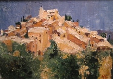 Peinture intitulée "Roussillon (esquiss…" par Claude Hardenne, Œuvre d'art originale