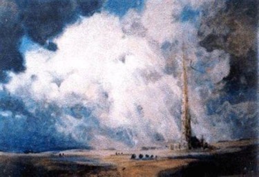 Peinture intitulée "La tour" par Claude Hardenne, Œuvre d'art originale