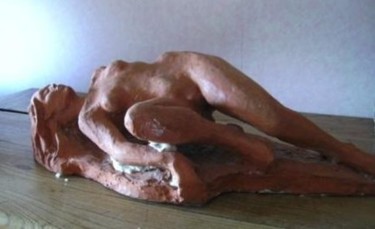 Sculptuur getiteld "reposée" door Claude Hardenne, Origineel Kunstwerk