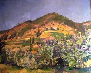 Painting titled "Ardèche" by Claude Hardenne, Original Artwork