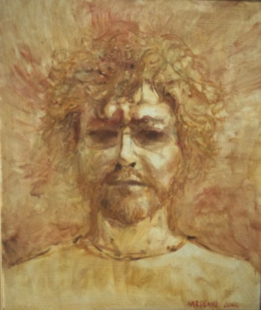 Peinture intitulée "Camaieu (autoportra…" par Claude Hardenne, Œuvre d'art originale