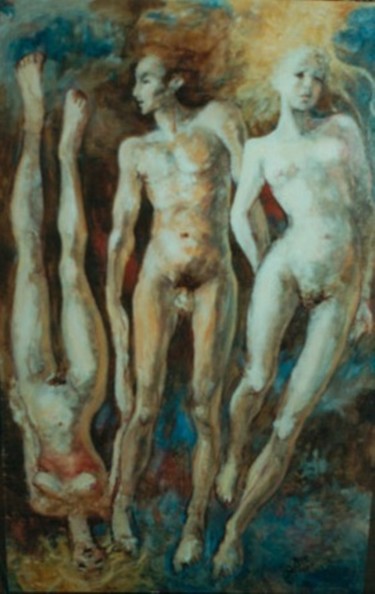 Pintura intitulada "Triade" por Claude Hardenne, Obras de arte originais