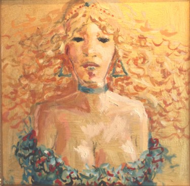 Peinture intitulée "Dorée" par Claude Hardenne, Œuvre d'art originale