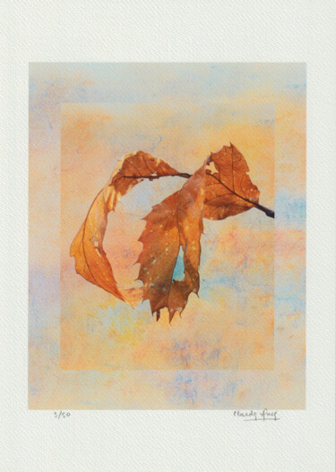 Arts numériques intitulée "feuilles 11" par Claude Huré, Œuvre d'art originale, Photographie numérique