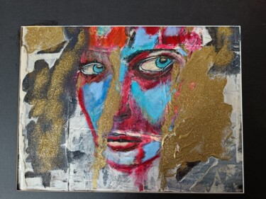Картина под названием "amélie" - Claude Jonniaux, Подлинное произведение искусства, Акрил Установлен на Деревянная панель