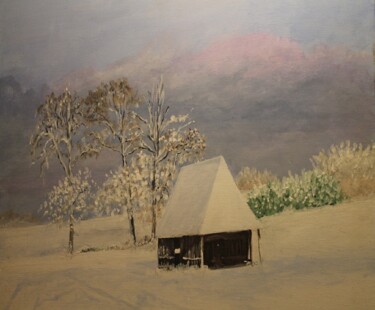 "paysage de neige(ro…" başlıklı Tablo Claude Lacointe tarafından, Orijinal sanat, Akrilik