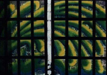 Peinture intitulée "Fenêtre" par Claude Langevin (Cloud Rabbit), Œuvre d'art originale