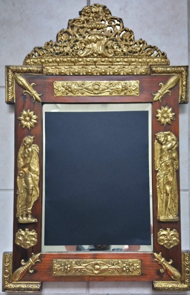Design intitolato "miroir ancien de st…" da Art Plaisir, Opera d'arte originale