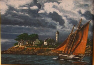 Peinture intitulée "GOLFE DU MORBIHAN" par Claude Léauté, Œuvre d'art originale