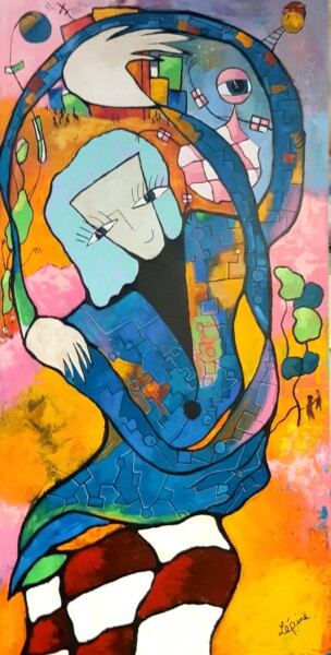 Peinture intitulée "Tout les chemins me…" par Claude Lépine, Œuvre d'art originale, Acrylique