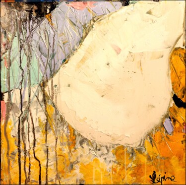 Pintura titulada "Le recul des glacie…" por Claude Lépine, Obra de arte original, Acrílico Montado en Bastidor de camilla de…
