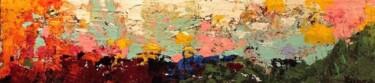 Ζωγραφική με τίτλο "Imaginaire abstract…" από Claude Lépine, Αυθεντικά έργα τέχνης, Ακρυλικό Τοποθετήθηκε στο Ξύλινο φορείο…
