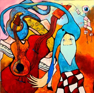 "La musique en mouve…" başlıklı Tablo Claude Lépine tarafından, Orijinal sanat, Akrilik Ahşap Sedye çerçevesi üzerine monte…
