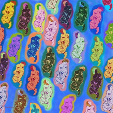 Цифровое искусство под названием "LES PETITES DORMEUS…" - Lucenthos, Подлинное произведение искусства, Цифровая живопись