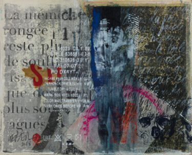Collages titled "Une nuance de Gray" by Claude Lieber, Original Artwork, Collages