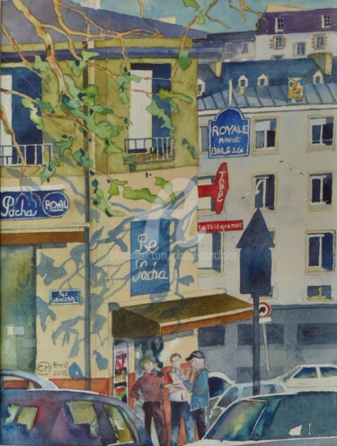 Peinture intitulée "Brest recouvrance,…" par Claude Marchalot, Œuvre d'art originale, Aquarelle