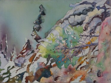 Baie de Douarnenez, du côté de Telgruc, Peinture intitulée "Baie de Douarnenez,…" par Claude Marchalot, Œuvre d'art originale, Aquarelle
