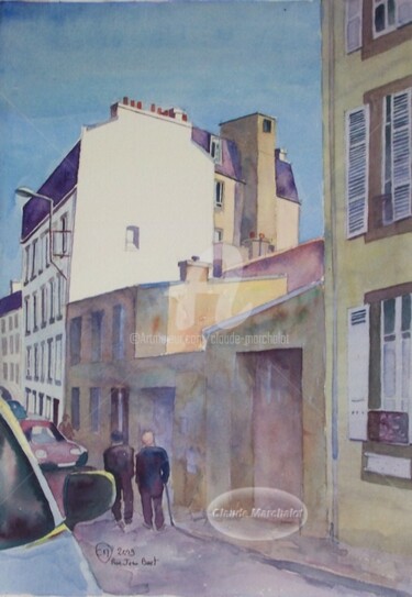 Peinture intitulée "Brest Recouvrance,…" par Claude Marchalot, Œuvre d'art originale, Huile