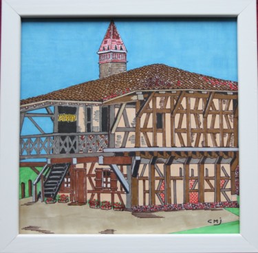 Drawing titled "img-7095.jpg Ferme…" by Claude Martine Jeannoel, Original Artwork, Marker