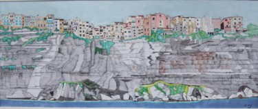 Drawing titled "Bonifacio (2A / Cor…" by Claude Martine Jeannoel, Original Artwork, Marker