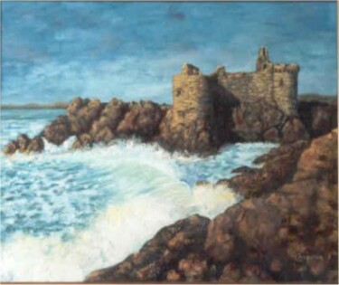 Peinture intitulée "L’Île d’Yeu" par Claude Mura, Œuvre d'art originale