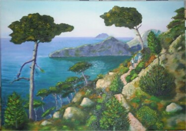 Peinture intitulée "Balade dans les Cal…" par Claude Mura, Œuvre d'art originale