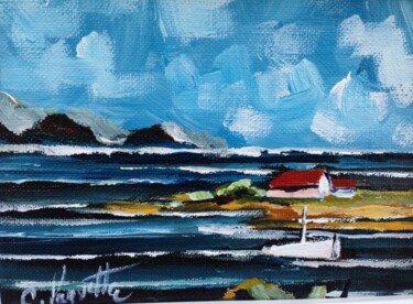 Peinture intitulée "La pointe Sud" par Claude Paquette, Œuvre d'art originale