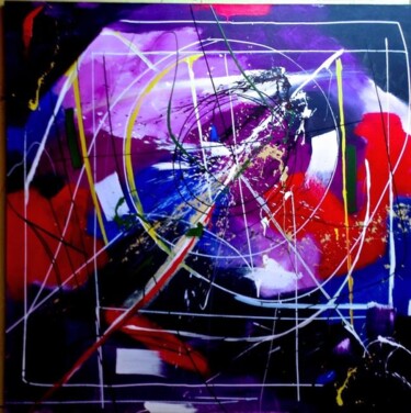 Schilderij getiteld "Magnitude zero zero" door Claude Paquette, Origineel Kunstwerk, Olie