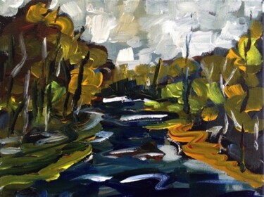 Painting titled "Impression à Ruisse…" by Claude Paquette, Original Artwork