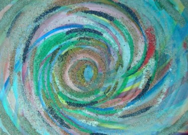 Painting titled "SPIRALE MATERIALITE" by Claude Poisson, Original Artwork