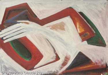 Peinture intitulée "198. Étude - Garchi…" par Claude Pressé, Œuvre d'art originale, Huile