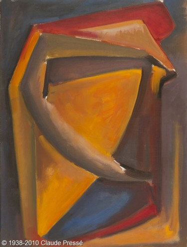 Peinture intitulée "194. Garchine abstr…" par Claude Pressé, Œuvre d'art originale, Huile