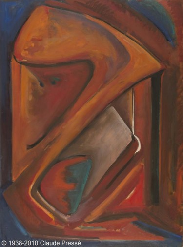 Peinture intitulée "177. Garchine abstr…" par Claude Pressé, Œuvre d'art originale, Huile