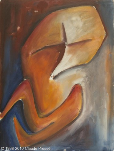 Peinture intitulée "171. Abstraction" par Claude Pressé, Œuvre d'art originale, Huile