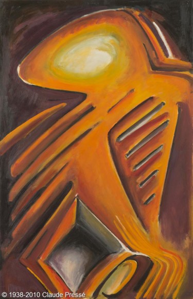Peinture intitulée "168. Garchine abstr…" par Claude Pressé, Œuvre d'art originale, Huile