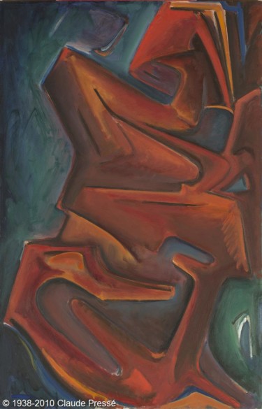 Peinture intitulée "138. Niou uhella" par Claude Pressé, Œuvre d'art originale, Huile