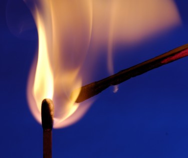 Photographie intitulée "Les flammes.jpg" par Claude Renouvin, Œuvre d'art originale