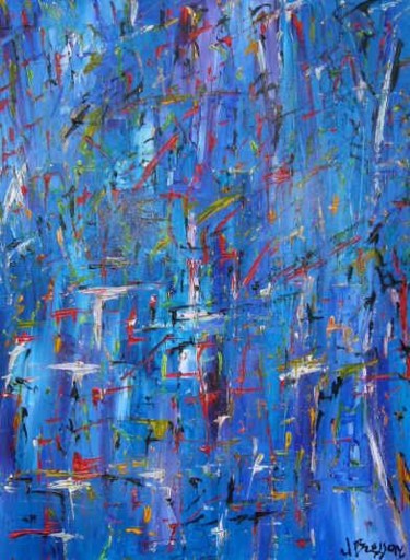 Peinture intitulée "Mer couleurs 3" par Claude Bresson, Œuvre d'art originale, Huile