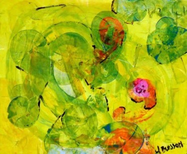 Peinture intitulée "Petite musique douce" par Claude Bresson, Œuvre d'art originale, Huile