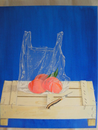 Картина под названием "vitamines-c.jpg" - Claude Calonne, Подлинное произведение искусства, Масло