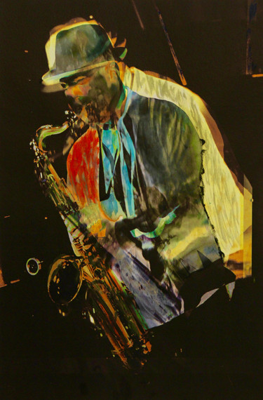 Photographie intitulée "Guadeloupe jazz" par Claude Corbier, Œuvre d'art originale, Photographie manipulée