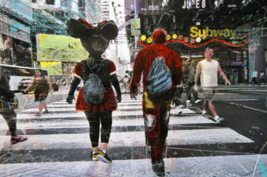 Цифровое искусство под названием "MInnie mouse and Sp…" - Claude Corbier, Подлинное произведение искусства, Цифровая живопис…