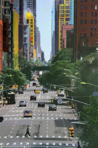 Arts numériques intitulée "Avenue from highlin…" par Claude Corbier, Œuvre d'art originale, Peinture numérique Monté sur Car…