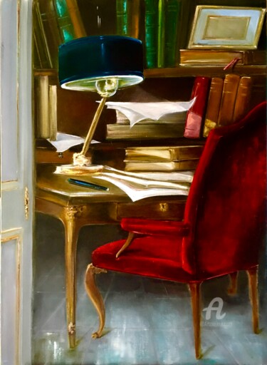 Painting titled "Voyage Intérieur.jp…" by Claude D'Haeyé, Original Artwork, Oil